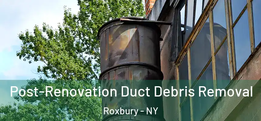 Post-Renovation Duct Debris Removal Roxbury - NY